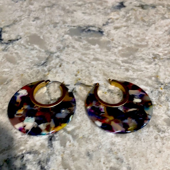 Gorgeous multicolored earrings - Picture 1 of 2